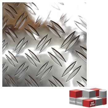 Alu Riffelblech, Tränenblech, Duett Blech rutschhemmend 1,5/2 - 2,5/4 mm stark